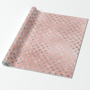 Rosa ros för silver för Sequin för Presentpapper