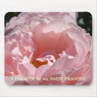 ROSA ROS för SÖT DOTTER Present Musmatta Rose