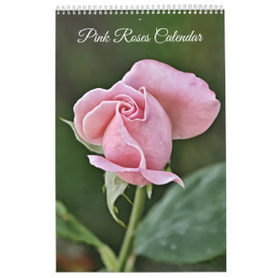 Rosa ros-fotokonturkalender kalender