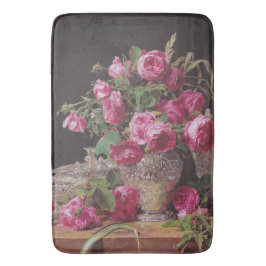 Rosa ros (från Ferdinand Georg Waldmüller) Badrumsmatta