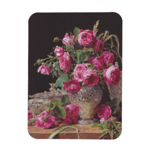 Rosa ros (från Ferdinand Georg Waldmüller) Magnet