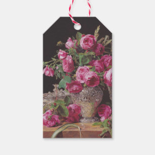 Rosa ros (från Ferdinand Georg Waldmüller) Presentetikett