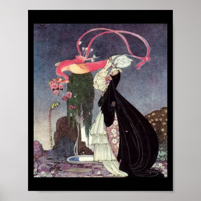 Rosa ros från Peacock Poster (Framsidan)