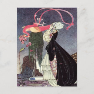 Rosa ros från Peacock Vykort