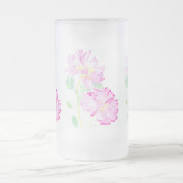 Rosa ros Frostat Glass Mugg