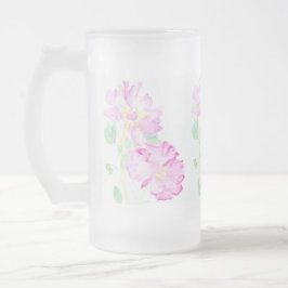 Rosa ros Frostat Glass Mugg