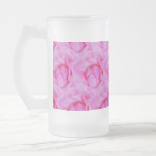 rosa ros frostat ölglas