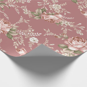 Rosa ros-gammal Ro-bakgrund Presentpapper