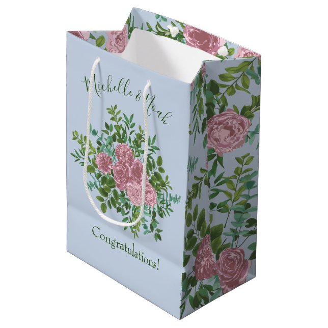 Rosa ros Garden Vår bröllop (Framsidan Vinklad)