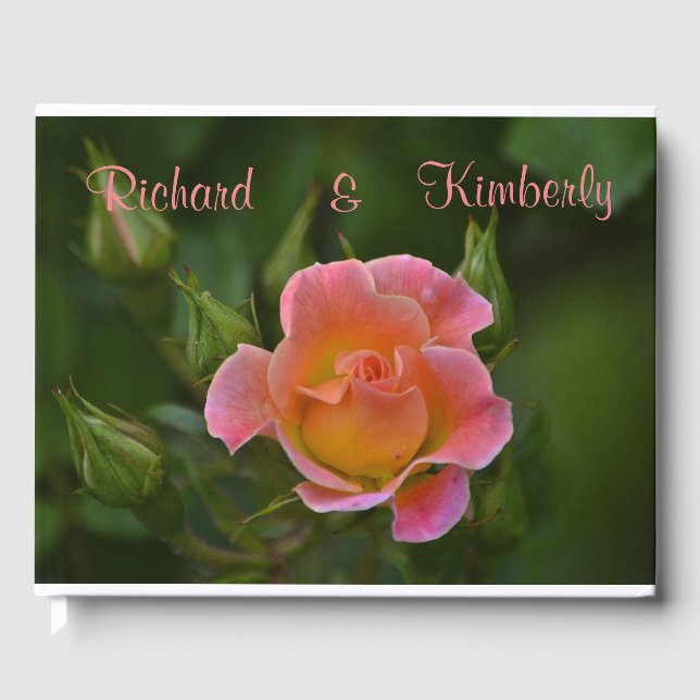 Rosa ros gästböcker (Framsida)