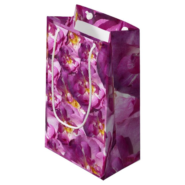 Rosa ros Gift Bag (Framsidan Vinklad)