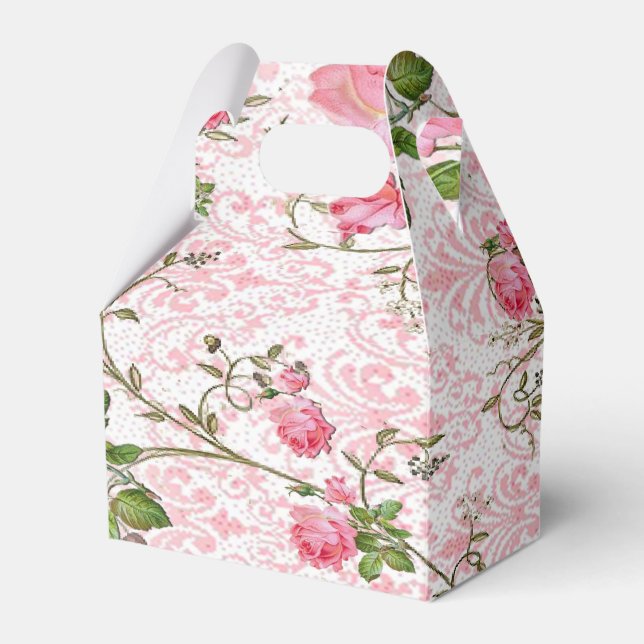 Rosa ros Gift Box Presentaskar (Framsidan Sidan)