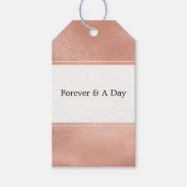 Rosa ros Glam Snöre Bröllop Presentetikett