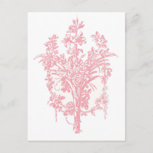 Rosa ros Graphic Vykort
