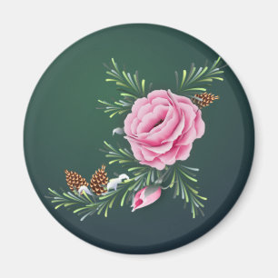 ROSA ROS & GRÄS av SHARON SHARPE Magnet