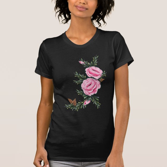 ROSA ROS & GRÄS av SHARON SHARPE Tee Shirt (Framsida)