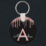 Rosa ros Guld Black Sparkly Glitter Monogram Nyckelring<br><div class="desc">Rosa - nyckelkedjan Ro Guld och Black Faux Sparkly Glitter Elegant. Dessa nyckelkedjor kan anpassas så att de omfattar ditt första och första namn. De här giriga nyckelringarna gör underbara 16-årsjubileum,  möhippa,  bröllop eller bachelorette-fester eller gåvor.</div>