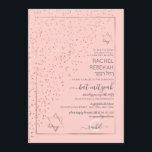 Rosa ros Guld--diagonalkonfetti Bat mitzvah Inbjudningar<br><div class="desc">Den här eleganten och den unika Bat mitzvah inbjudan är idealiska för ett klassigt och formellt evenemang. Den har en faux tryckt glatt ro guld konetti som sprinklats diagonalt över inbjudan ovanpå en tunn ro guld-rektangel gräns med glitter. Det är chic, modern, lyxig, söt, enkel och trendig. perfekten är designad...</div>
