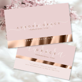 Rosa ros Guld Elegance Visitkort