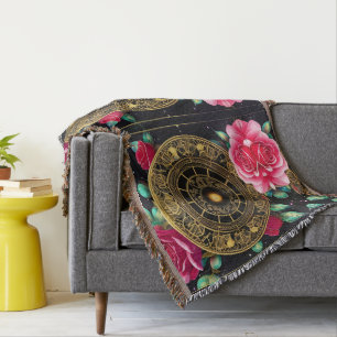 Rosa ros Guld Filigree Art Filt