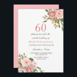 Rosa ros Guld Flowers 60:e Födelsedagsfesten Inbju Inbjudningar<br><div class="desc">Rosa ros Guld Flowers 60:e Födelsedagsfesten Inbjudan Se matchningssamling i butik</div>