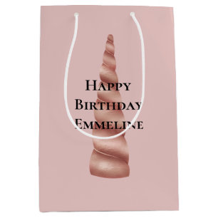  Rosa ros Guld Glam Unicorn Birthday