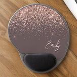 Rosa ros Guld Glitter Terracotta Namn Gel Musmatta<br><div class="desc">Ro Guld -  Rosa och Terracotta Gnistra Glitter Monogram Namn och Initial Mousepad (Mouse Pad). Det gör perfekten söt 16-årsjubileum,  bröllop,  möhippa,  årsdag,  babydusch eller bachelorette-fest för någon som glam lyxen och chic stilar i kärlek.</div>