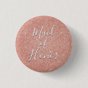 Rosa ros Guld Gnistra Maid of honor Knapp