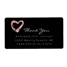 Rosa ros Guld Heart- pensel Tack Fraktsedel