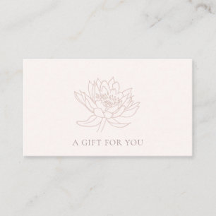 ROSA ROS GULD LOTUS BLOMMIGT GIFT CERTIFIKAT