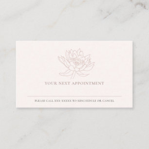ROSA ROS GULD LOTUS BLOMMIGT MÖTE VISITKORT