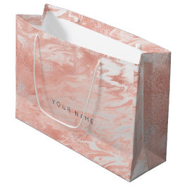 Rosa ros Guld  marble Metallic Gift Silver