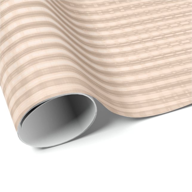 Rosa ros Guld Metallic Grill Rand Skin Pastel Presentpapper (Rullad Hörn)