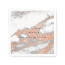 Rosa ros Guld Metallic  Marble Bröllop