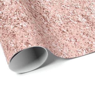 Rosa ros Guld Metallic Molten Pastel Shiny Presentpapper