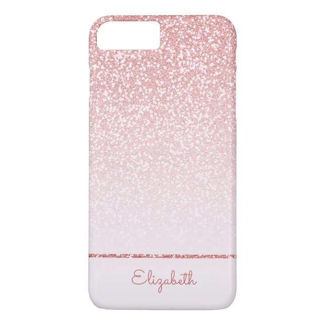  Rosa ros Guld-Personligen Rand Case-Mate iPhone Skal (Baksida)