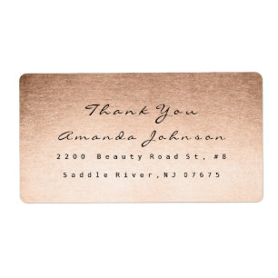 Rosa ros Guld Powder Makeup Tack Fraktsedel