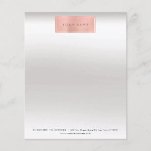 Rosa ros Guld Powder Metallic Stylist Brev Head Flygblad