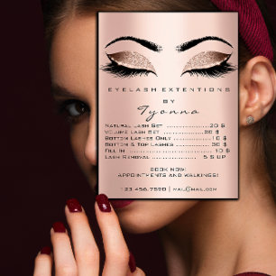 Rosa ros Guld Skin Makeup Öga bryter priserna Poster
