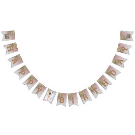 Rosa ros Guld Sweet sixteen Vimplar