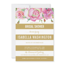 Rosa ros & Guld White Rand Möhippa