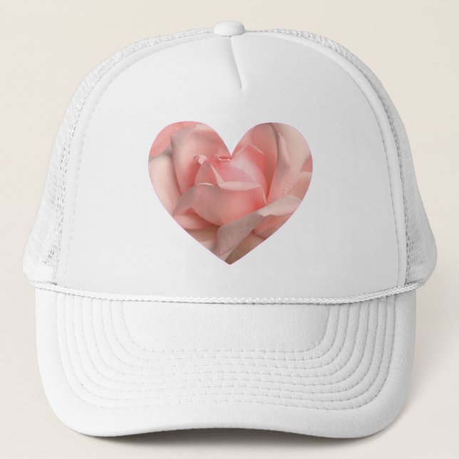 Rosa ros Heart Keps (Framsida)