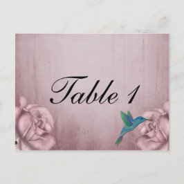 Rosa ros Hummingbird Bordsnummer