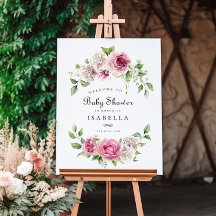 Rosa ros Hydrangea Blommigt  Arch Girl Baby Shower