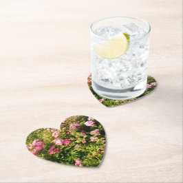 Rosa ros i blomning underlägg papper