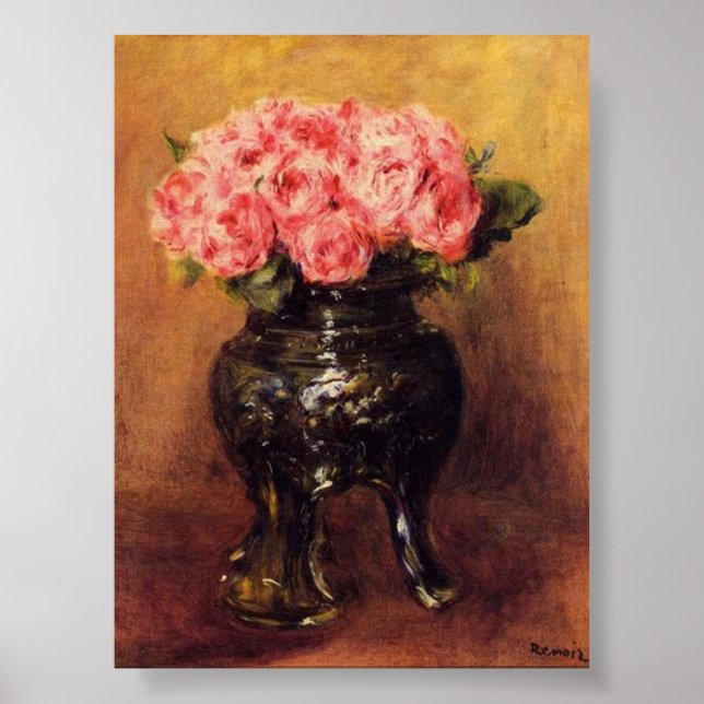 Rosa ros i China Vas - Renoir Poster (Framsidan)