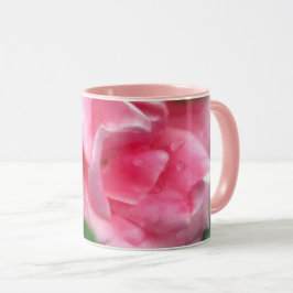 Rosa ros i Fullt Bloom Beverage Mugg