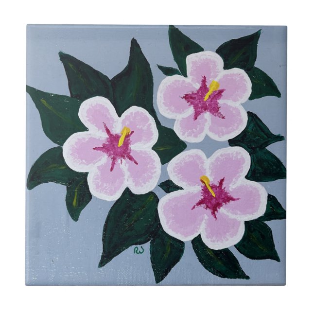 Rosa ros i Sharon Kakelplatta (Framsidan)