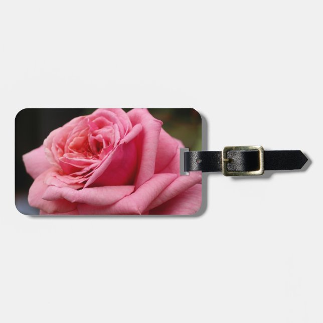 Rosa ros I Söt Floral Photography Bagagebricka (Horisontell Framsida)