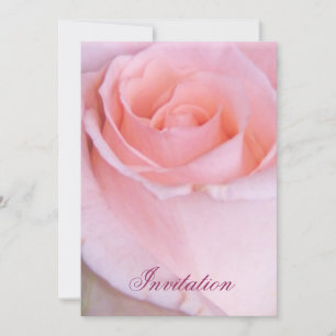 Rosa ros_ inbjudningar